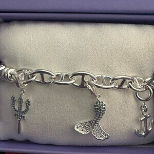 BP Charmelier Charm Bracelet BR 70669 - Queen Of The Sea Mermaid Tail Anchor
